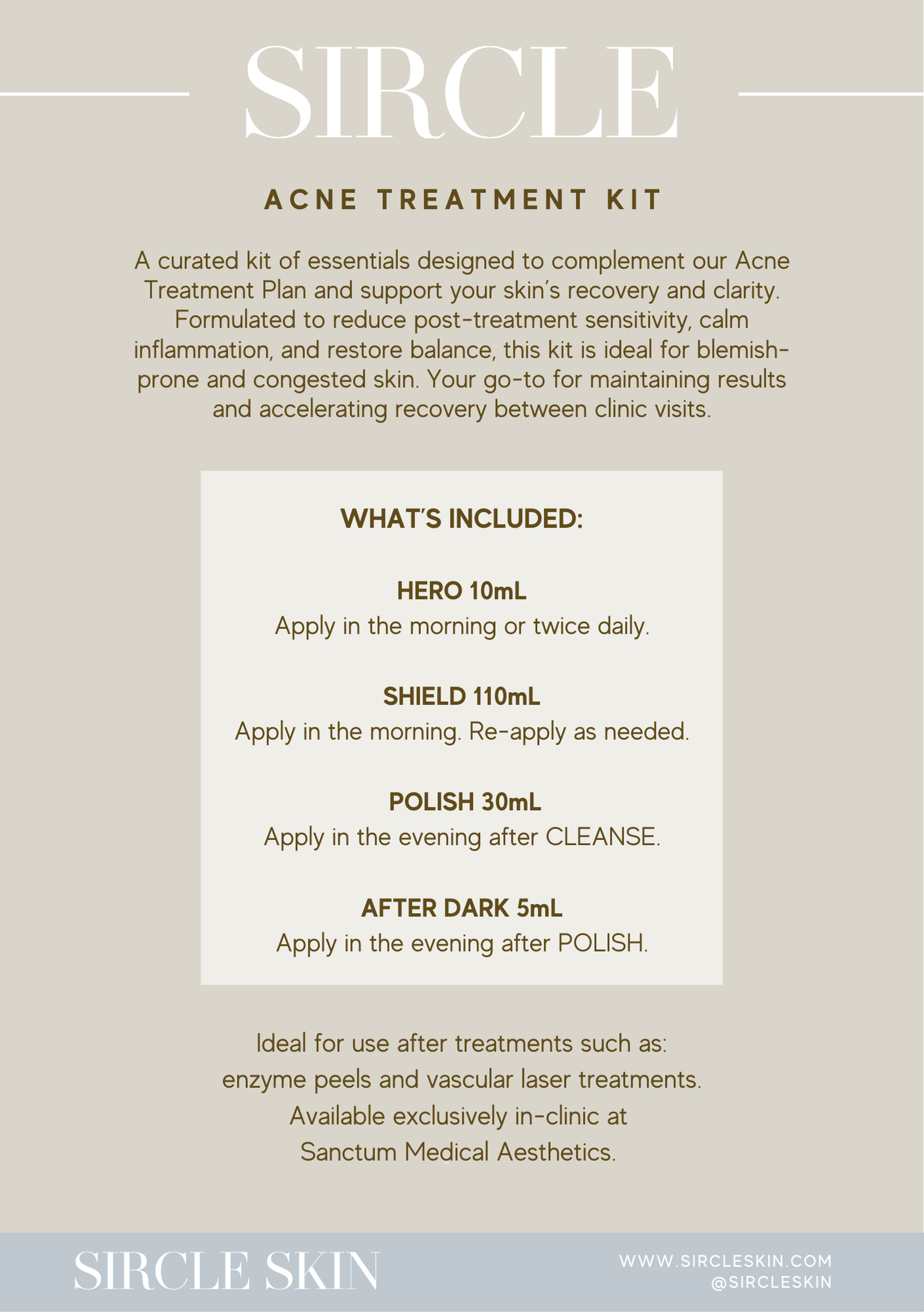 SIRCLE Acne Treatment Kit